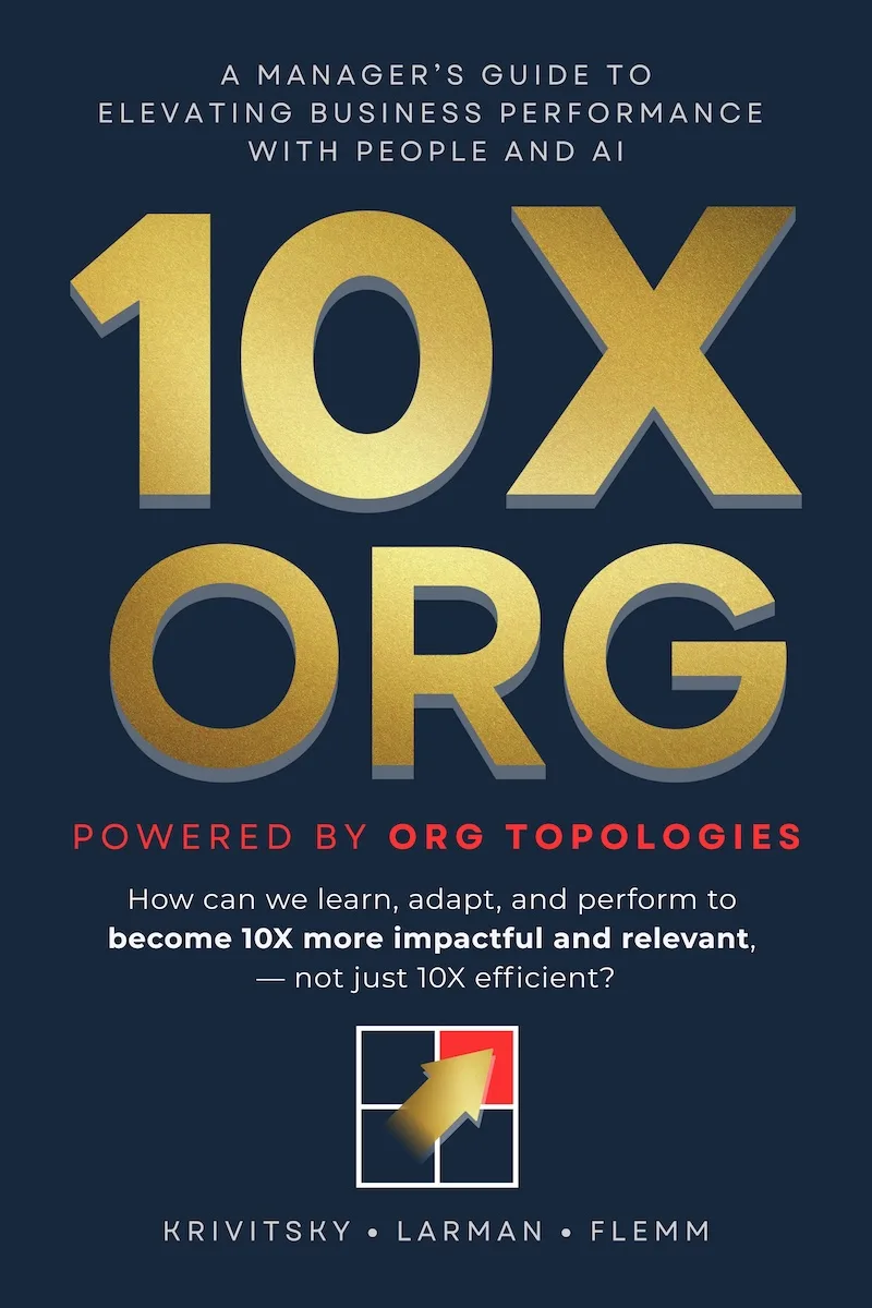 Cover of 10X ORG by Alexey Krivitsky, Craig Larman & Roland Flemm